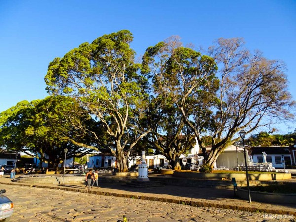 A Pousada do Largo fica em frente a praça principal de Tiradentes