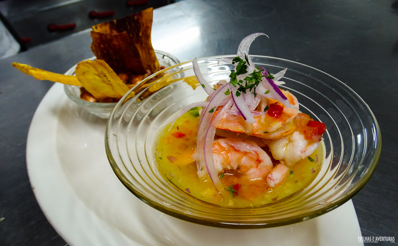 Ceviche Quitenho de Camarão