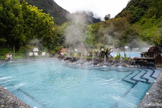 As águas termais vem direto de um vulcão!