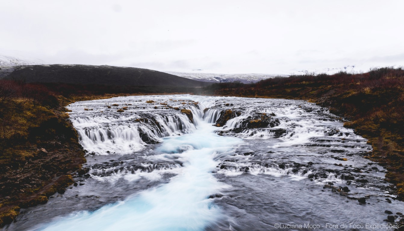 Bruarfoss possui as águas mais azuis da Islândia