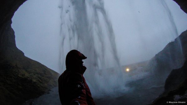 Seljalandsfoss vista de dentro!