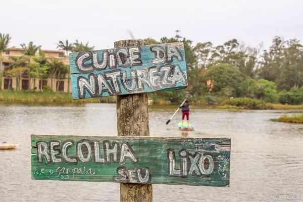 Stand Up Paddle de garrafa pet em Garopaba