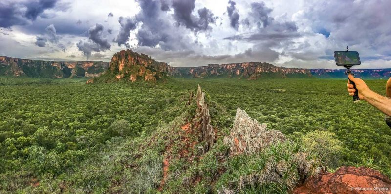 Panorâmica da Crista do Galo, na Chapada dos Guimarães - MT