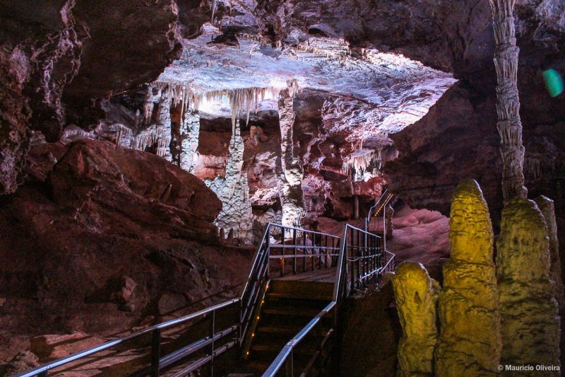 Formações raras na Gruta Rei do Mato