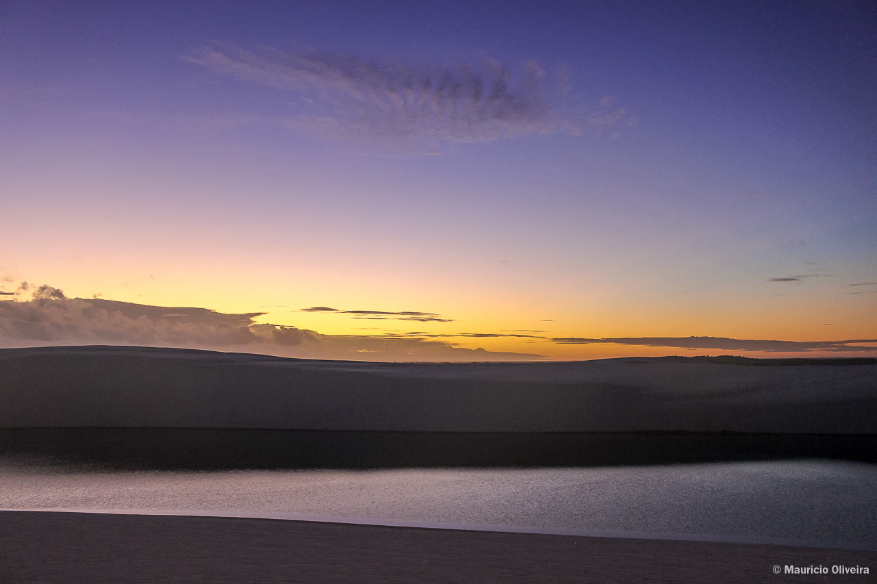 Amanhecer nos Lençóis Maranhenses