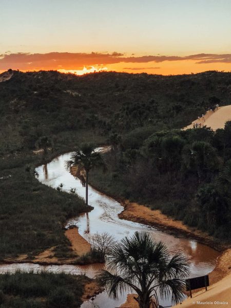 Pôr do sol nas dunas do Jalapão